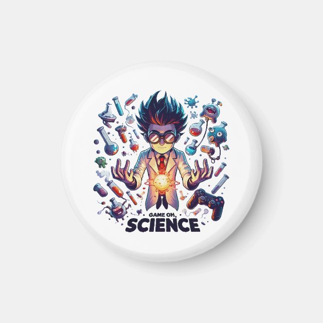 Imã Jogo de Concoção Química, Tema de Ciência (Frente)
