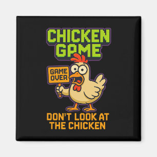 Imã Jogo de Frango Terminou Gamer Divertido Pixel Arca