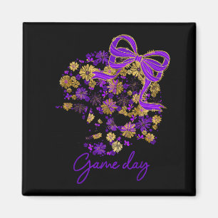 Imã Jogo de Futebol Floral Dia de Jogo Garota Equipe S