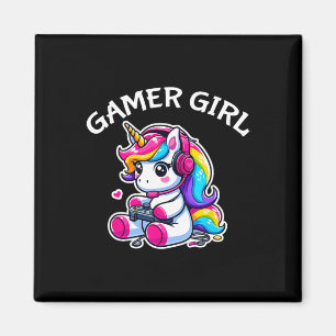 Imã Jogo de vídeo bonito Jogo Jogo Jogo Unicorn Gamer