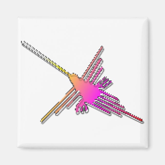 Imã Jogo de Vídeo Retroativo de 8 Bits Linhas Nazca (Frente)