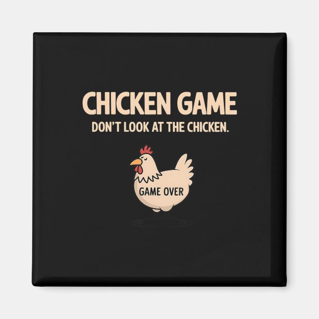 Imã Jogo do Frango Não Olhe para o Frango Frango Engra (Frente)