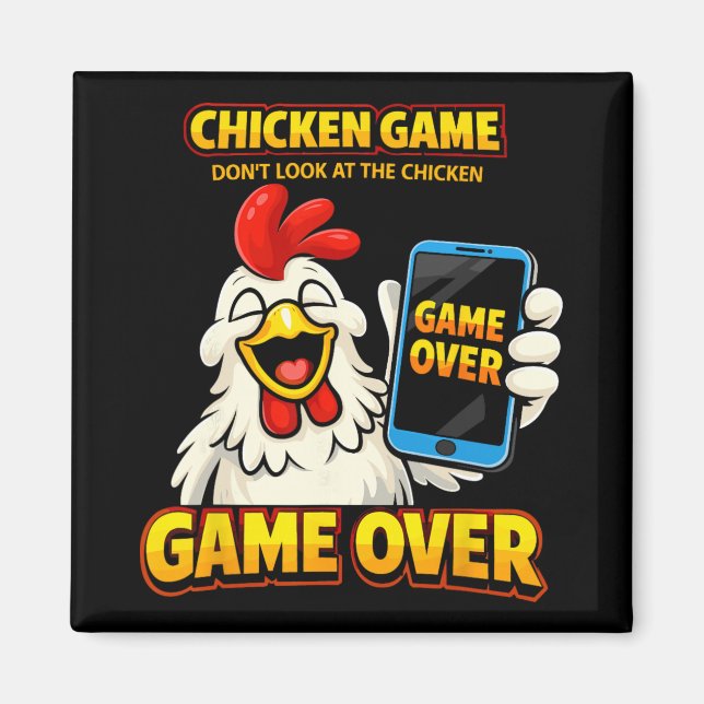 Imã Jogo do Frango Não Olhe Para o Frango Jogo Termina (Frente)