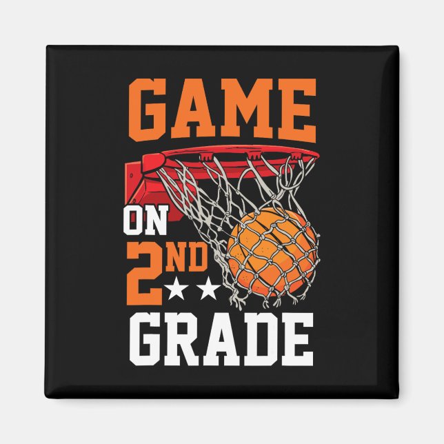 Imã Jogo do Segundo Ano Basquetebol de Volta à Escola  (Frente)