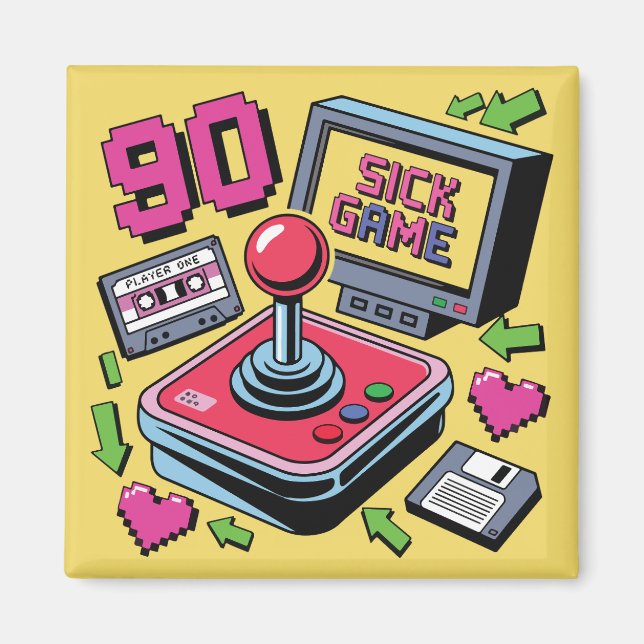 Imã Jogo doentio dos anos 90 (Frente)