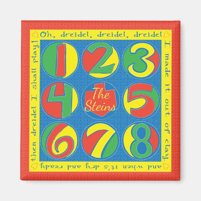 Imã Jogo dos Sonhos da Praça do Mago Hanukkah (Frente)