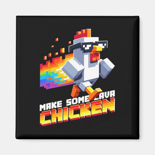 Imã Jogo Engraçado Humor Meme Faça Alguma Arte Pixel d (Frente)