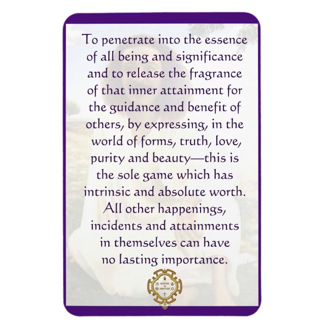 Ímã Jogo Meher Baba (Vertical)