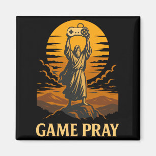 Imã Jogo Reze Jesus Gamer Engraçado Meme Jogo Retro de