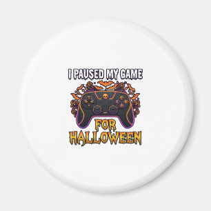 Imã JogoPausado Halloween Controles Morcegos Espíritos