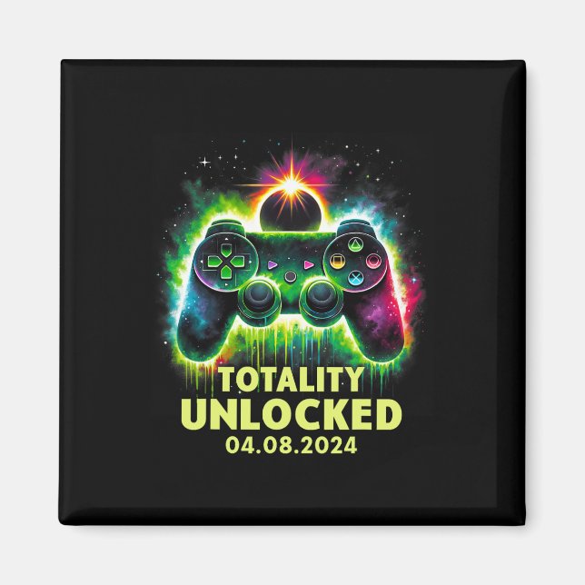 Imã Jogos de Vídeo Solar Eclipse 2024 (Frente)