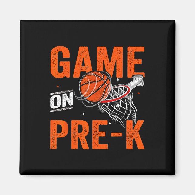 Imã Jogos Divertidos Em Bysketbyll Pré-K No Primeiro D (Frente)