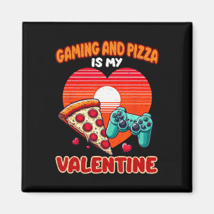 Imã Jogos E Pizza É Meu Dia Dos Namorados Gamer Homens