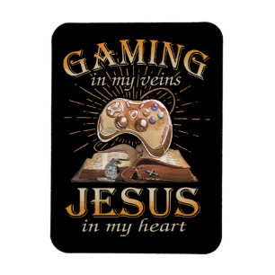 Ímã Jogos em Minhas Veias Jesus no Meu Coração