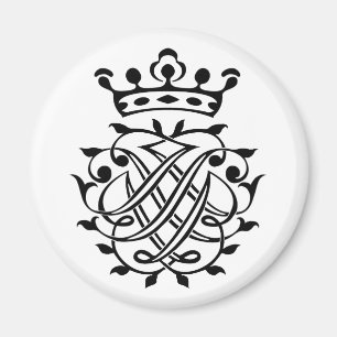 Imã Johann Sebastian Bach Seal Crest Monograma Insigni