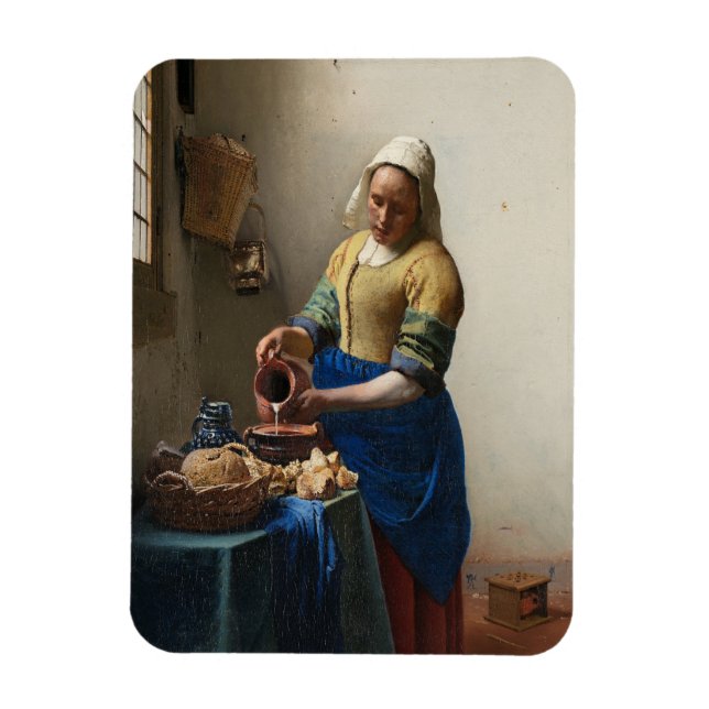 Ímã Johannes Vermeer, A Milkmaid (Vertical)