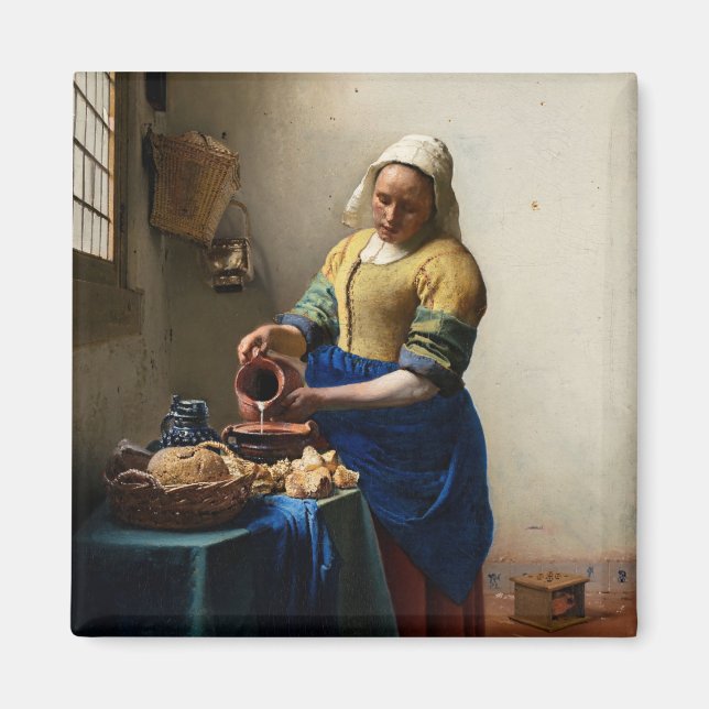 Imã Johannes Vermeer - A Milkmaid (Frente)