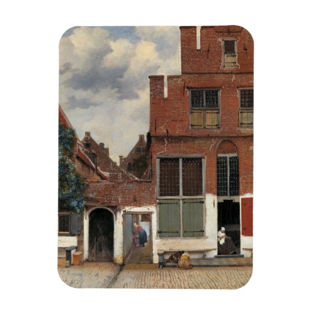 Ímã Johannes Vermeer - Little Street (Vertical)