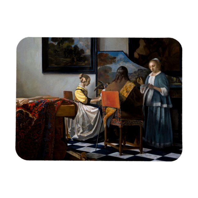 Ímã Johannes Vermeer - O concerto (Horizontal)