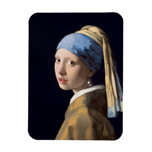 Ímã JOHANNES VERMEER - Rapariga com brinco de pérola 1 (Vertical)