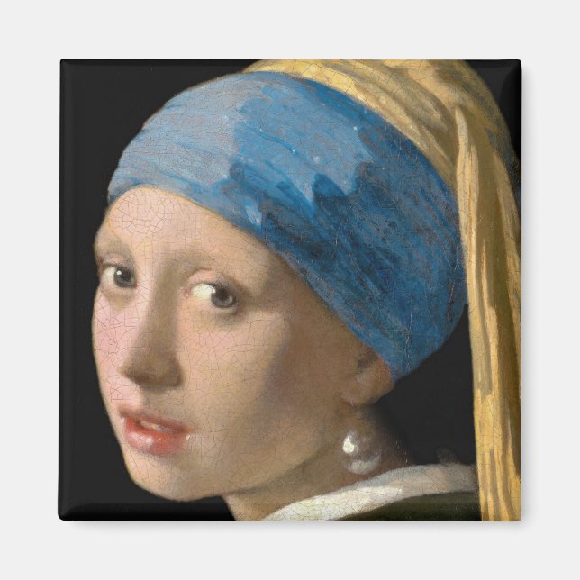 Imã Johannes Vermeer - Rapariga com um Ouriço de Pérol (Frente)