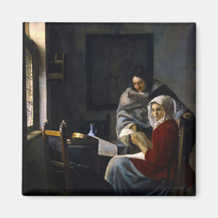 Imã Johannes Vermeer - Rapariga Interrompida em Sua Mú