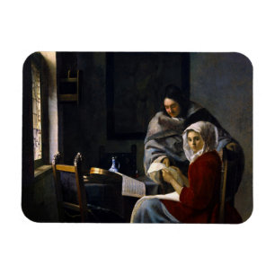 Ímã Johannes Vermeer - Rapariga Interrompida em Sua Mú