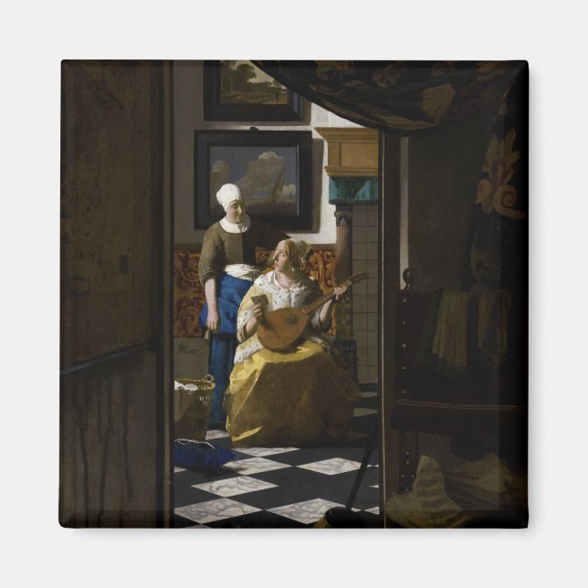 Imã Johannes Vermeer - The Love Letter (Frente)