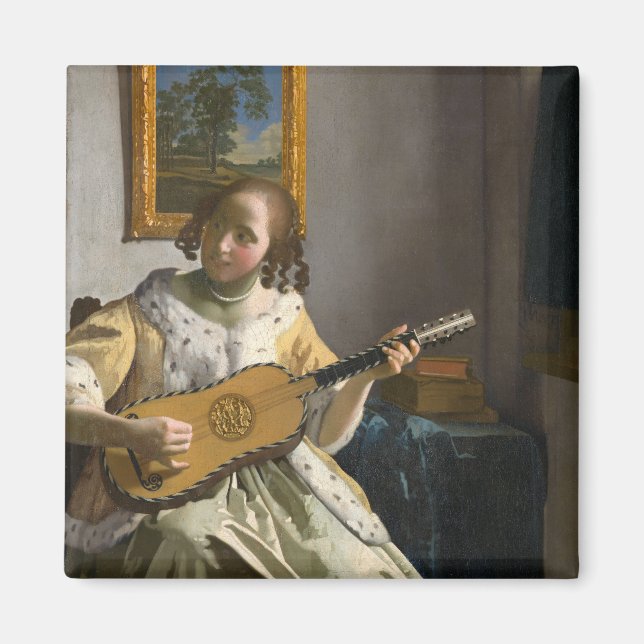Imã Johannes Vermeer - Tocador de Violão (Frente)