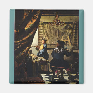 Imã Johannes Vermeer's A Arte da Pintura por volta de