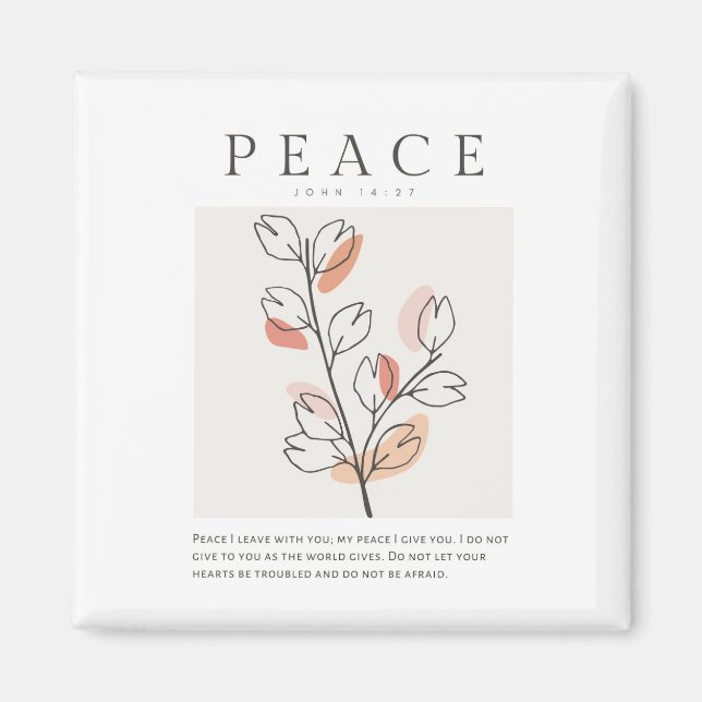 Imã John 14:27 Paz Eu saio com você (Frente)