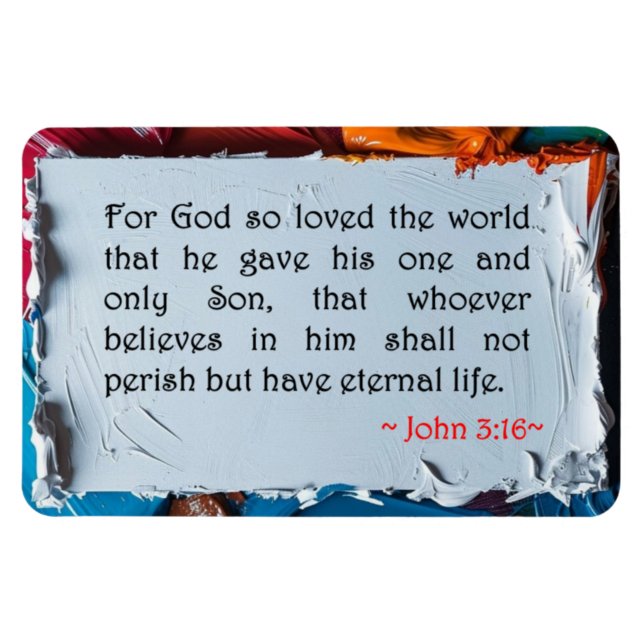 Ímã John 3:16 (Horizontal)