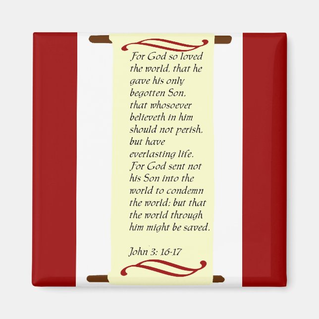 Imã John 3:16- 17 íman (Frente)