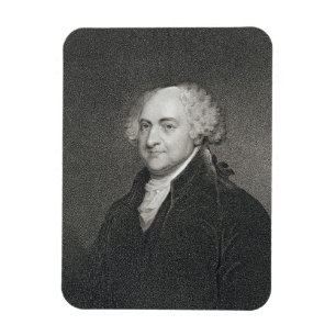 Ímã John Adams, gravado por James Barton Longacre (179