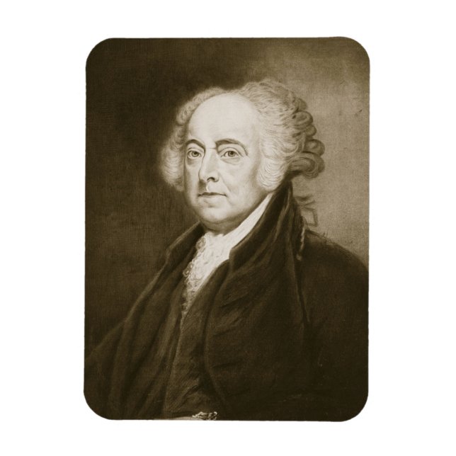 Ímã John Adams, segundo Presidente dos Estados Unidos  (Vertical)