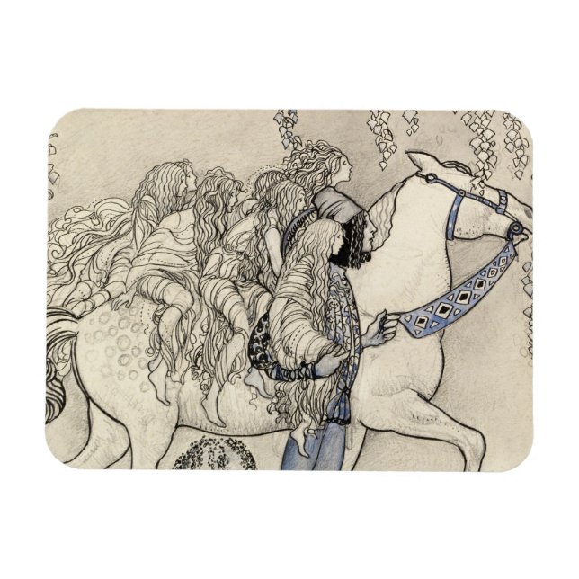 Ímã John Bauer - O Cavalo que Liderou no Bit (Horizontal)