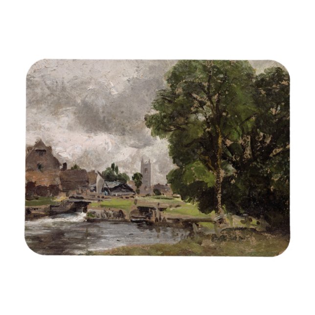 Ímã John Constable | Dedham Lock e Mill (Horizontal)
