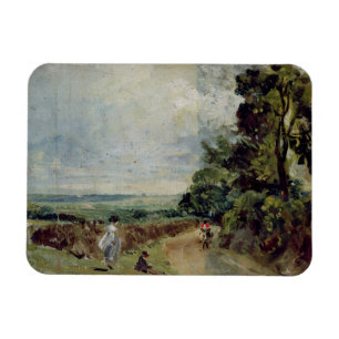 Ímã John Constable uma estrada secundária com