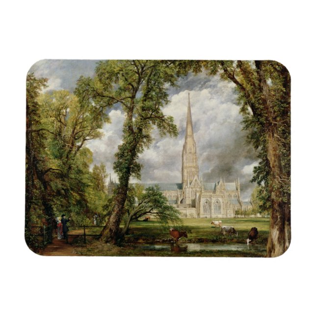 Ímã John Constable | Vista da Catedral de Salisbury de (Horizontal)