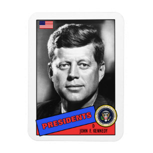Ímã John F. Kennedy Baseball Card