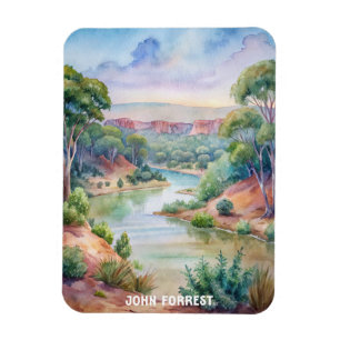 Ímã John Forrest National Park Watercolor