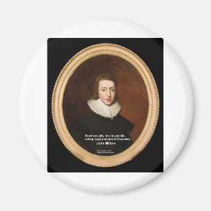 Imã John Milton Love & Chocolate Quote Dons & Cards