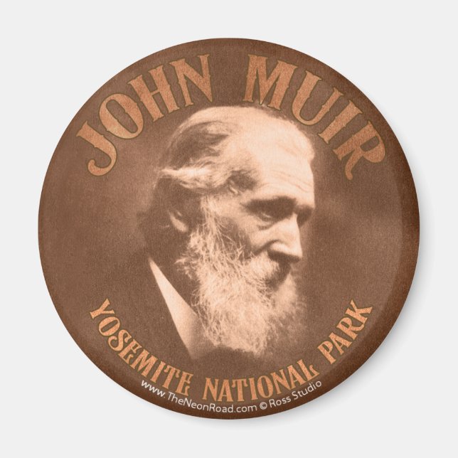 Imã John Muir Magnet 1 Round (Frente)
