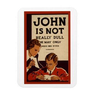 Ímã John Não É Um Poster vintage Muito Dull
