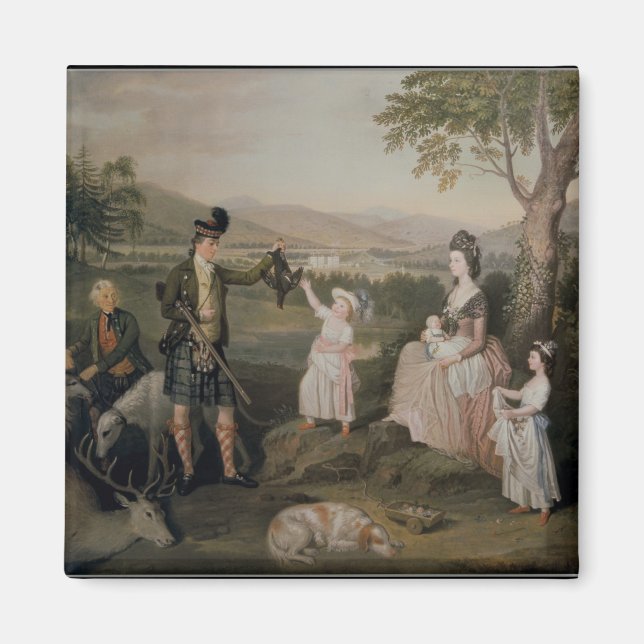 Imã John, o 4º Duque de Atholl e sua família (Frente)