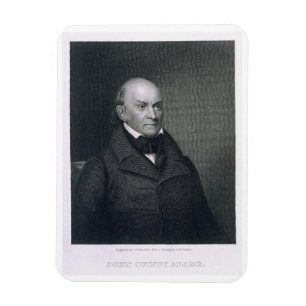 Ímã John Quincy Adams, gravado por John Wesley Paradis