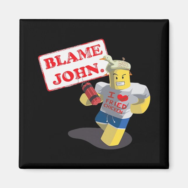 Imã John Shedletsky Eu Amo Frango Frito! Design Divert (Frente)