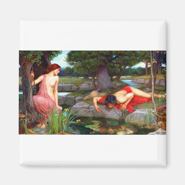 Imã John William Waterhouse Echo e Narcissus (Frente)