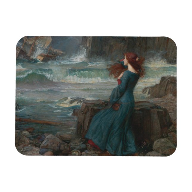 Ímã John William Waterhouse - Miranda - O Tempest (Horizontal)