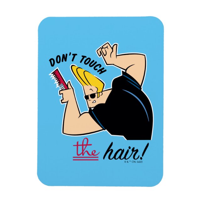 Ímã Johnny Bravo Comb - Não toque no cabelo! (Vertical)